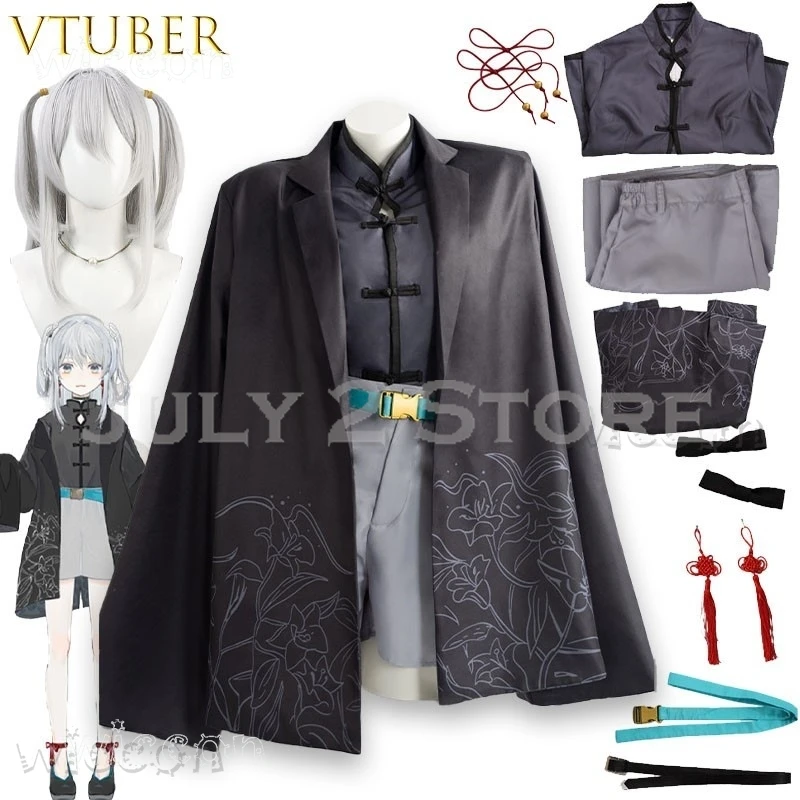 Disfraz para adultos ‌ ‌ ‌ ‌ Disfraz de Cosplay de Nekomimi Tororo, Disfraces de VTuber, Disfraz de Personaje de Anime, Traje de Cosplay, Abrigo, Disfraz de Navidad y Halloween