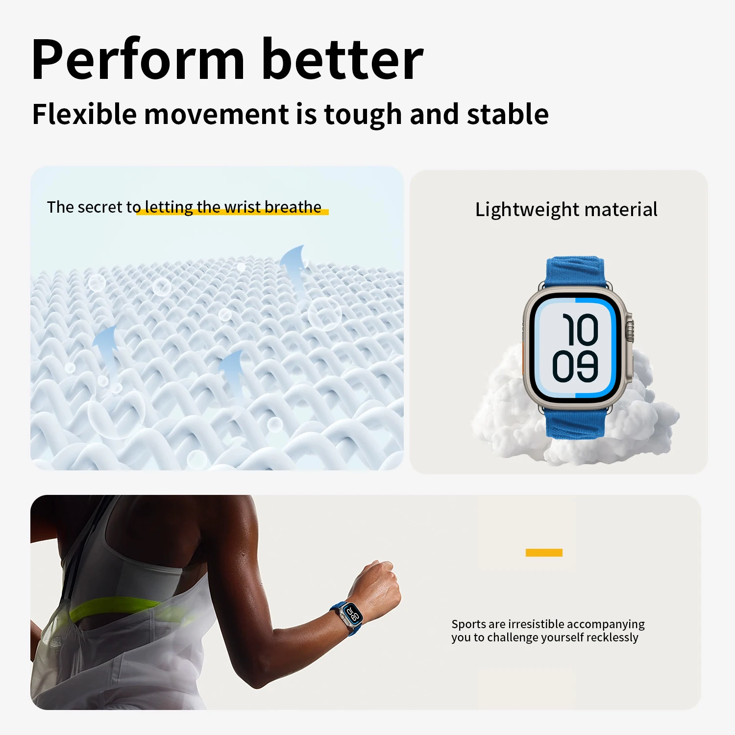 2026 Kebitt New En Mer Bleu Nuit Single Tour Iwatch Armband 42mm für Apple Watch Ultra4 3 Series12 11 10 9 8Se 3 Armband 46MM 45 49MM – Detail 4