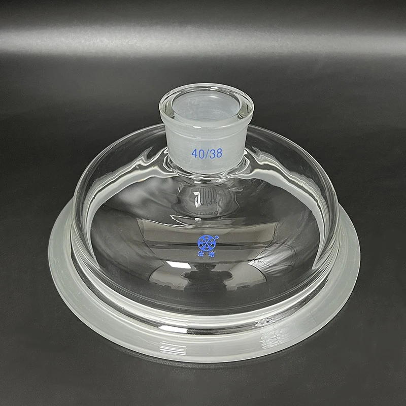 

FAPEI Single ground mouth reaction bottle cap,100mm/150mm/200mm/230mm flange outer diameter,Joint 40/38,Glass cover