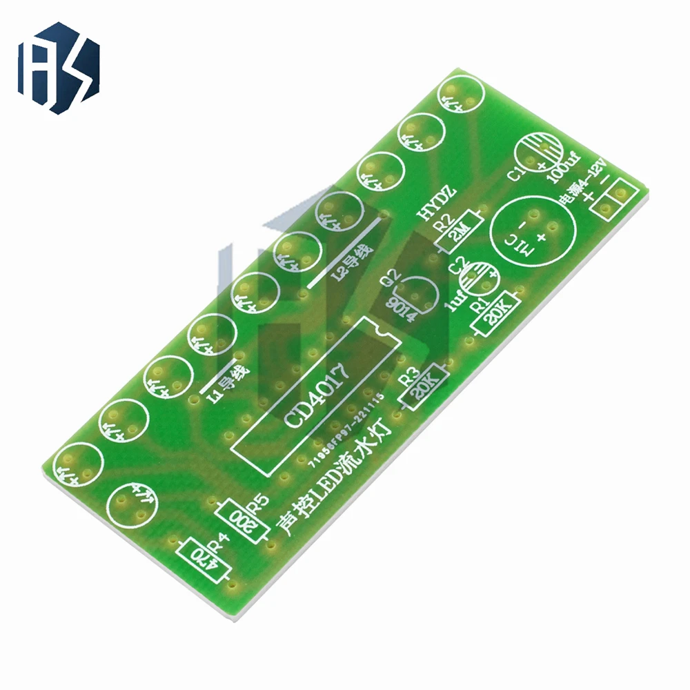 1~5PCS CD4017 Lantern Control: Voice-Activated LED Water Light Kit - Educational DIY Electronic Module for Learning