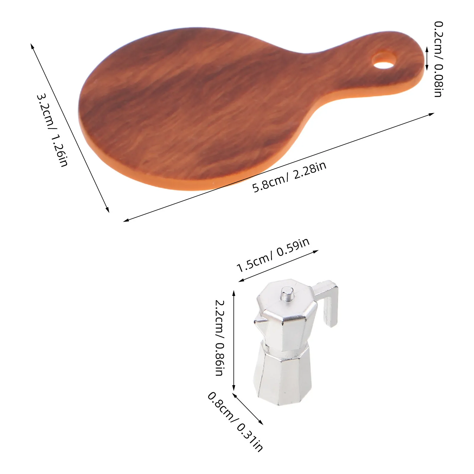 1 مجموعة 1 مجموعة مصغرة الغذاء المطبخ الديكور مجموعات واقعية الراتنج الخبز القهوة شرب دمية اكسسوارات Diy بها بنفسك مخبز Diorama #4