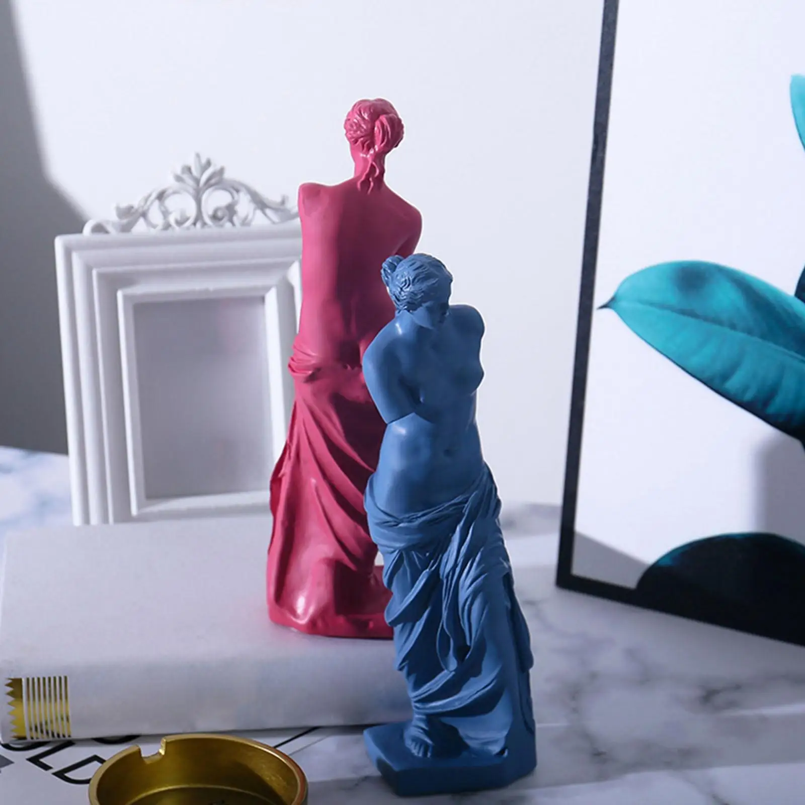 Greek Mythology Goddess Statues Home Decor Modern Style Decorative Ornaments for Living Room, Bedroom, Office Desktop, Cabinet
