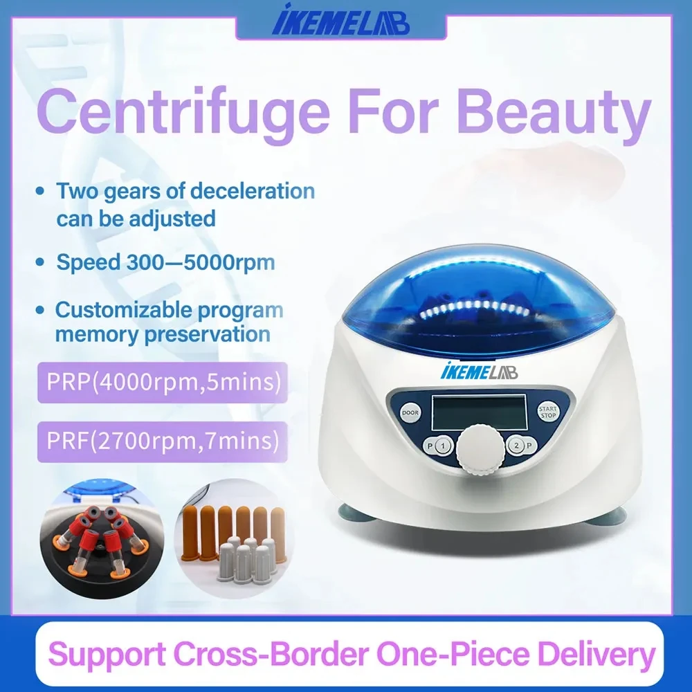 

IKEME Beauty Low-Speed Centrifuge Machine CF0506 300-5000rpm Prp Plasma Centrifuge Dentistry Centrifuge Medical Supplies