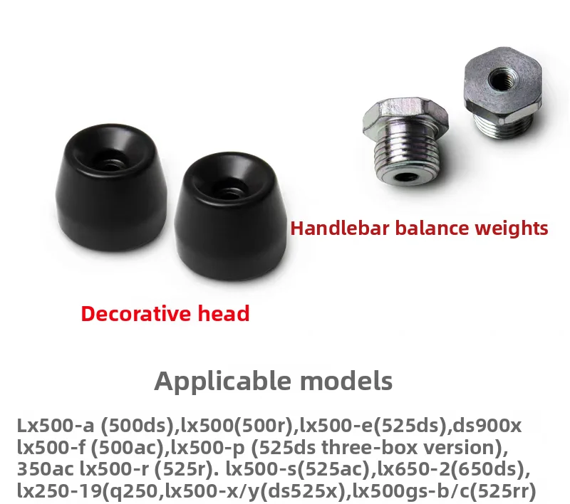 Original Handle with decorative head Handle tube Balancing weight for LONCIN VOGE DS525X 525RR 500AC 525AC 650DS DS900X Q250