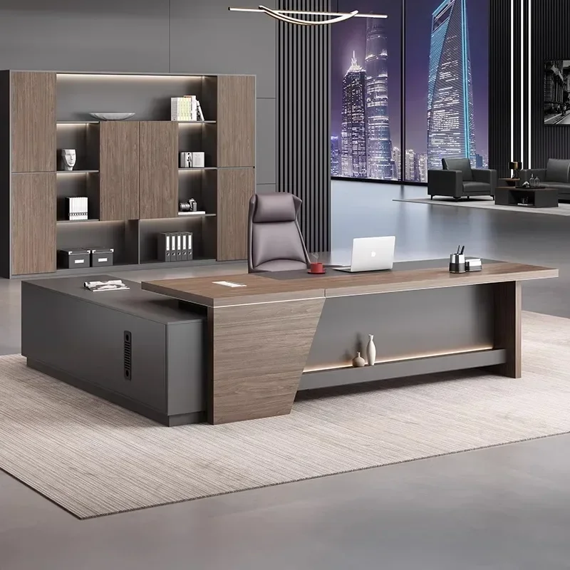 

ZModern Desk Executive Office Writing Table Room Desks Offer Simple Professional Furniture Workstation Multifunctional ComputerZ