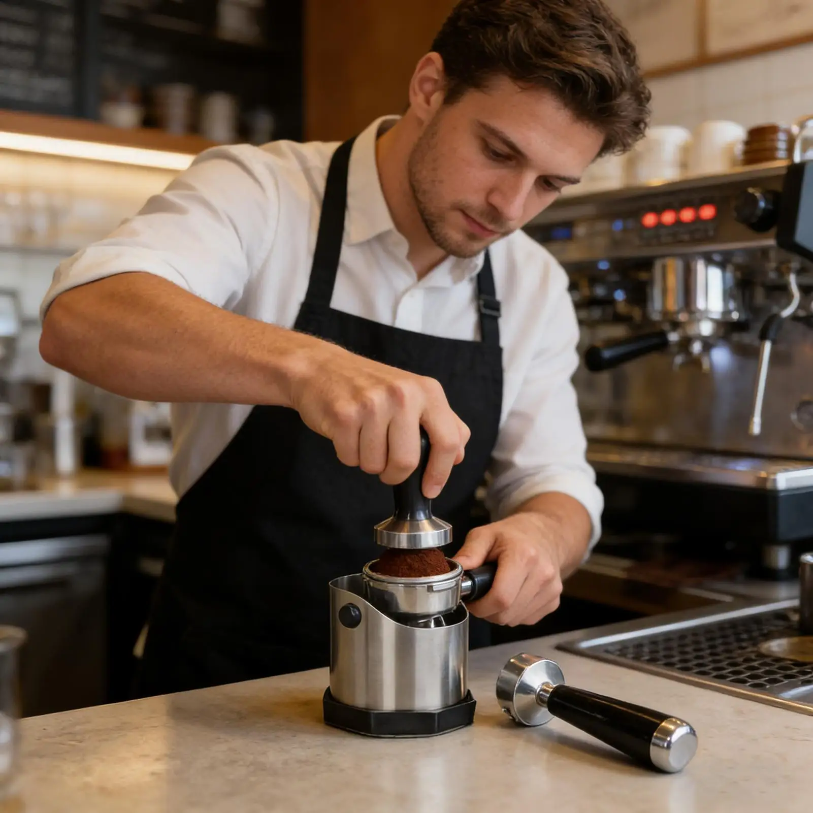 

Espresso Knock Box Stainless Steel Container 750ml Knock Box Espresso Accessories For Home Countertop Bar Hotel Cafe Office