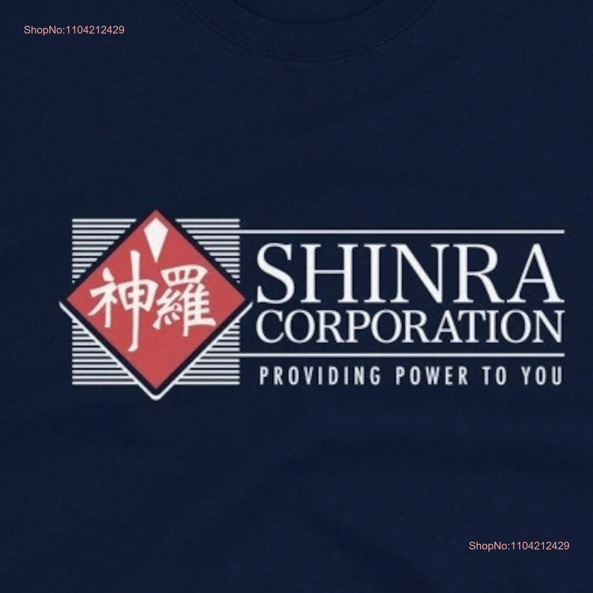 Shinra Corporation Midgar Power Company T Shirt Level 3 Visuals long or short sleeves