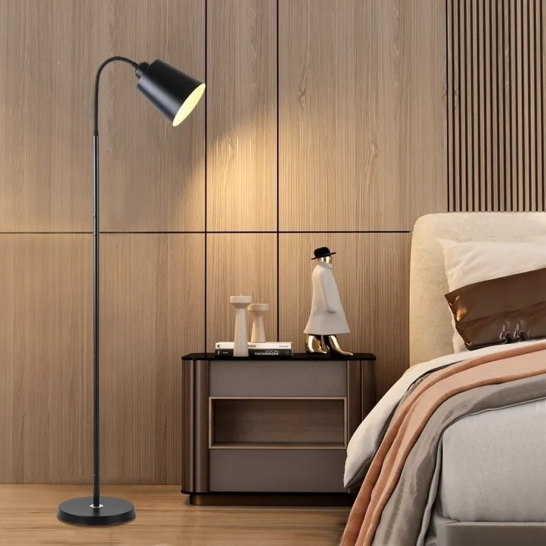 

Living room bedroom floor lamp ins wind creative bedside lamp study modern simple sofa next to super bright vertical desk lamp