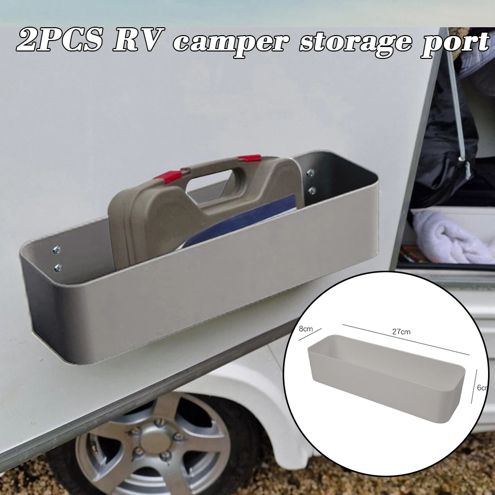 2PCS For Tools Storage Van Racking Ratchet Strap Car Interior Accessories Universal Caravan Camper Van Storage Pocket Boxes