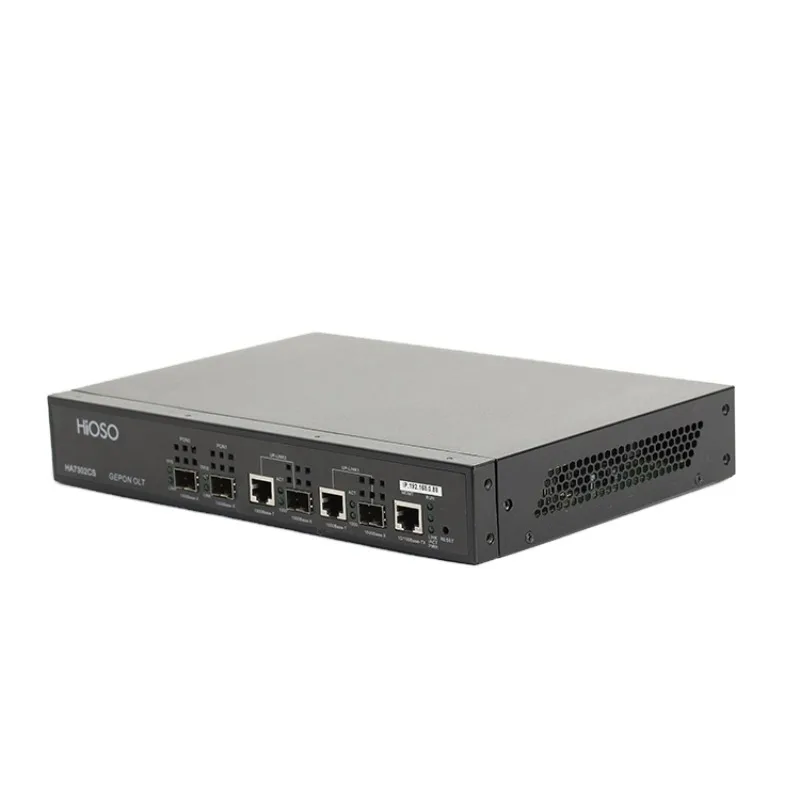 HA7302CS Without PON Modules 2PON EPON OLT  FTTH 1U Rack  Fiber Optic Equipment RJ45 FTTx 2 1000M Uplink Ports