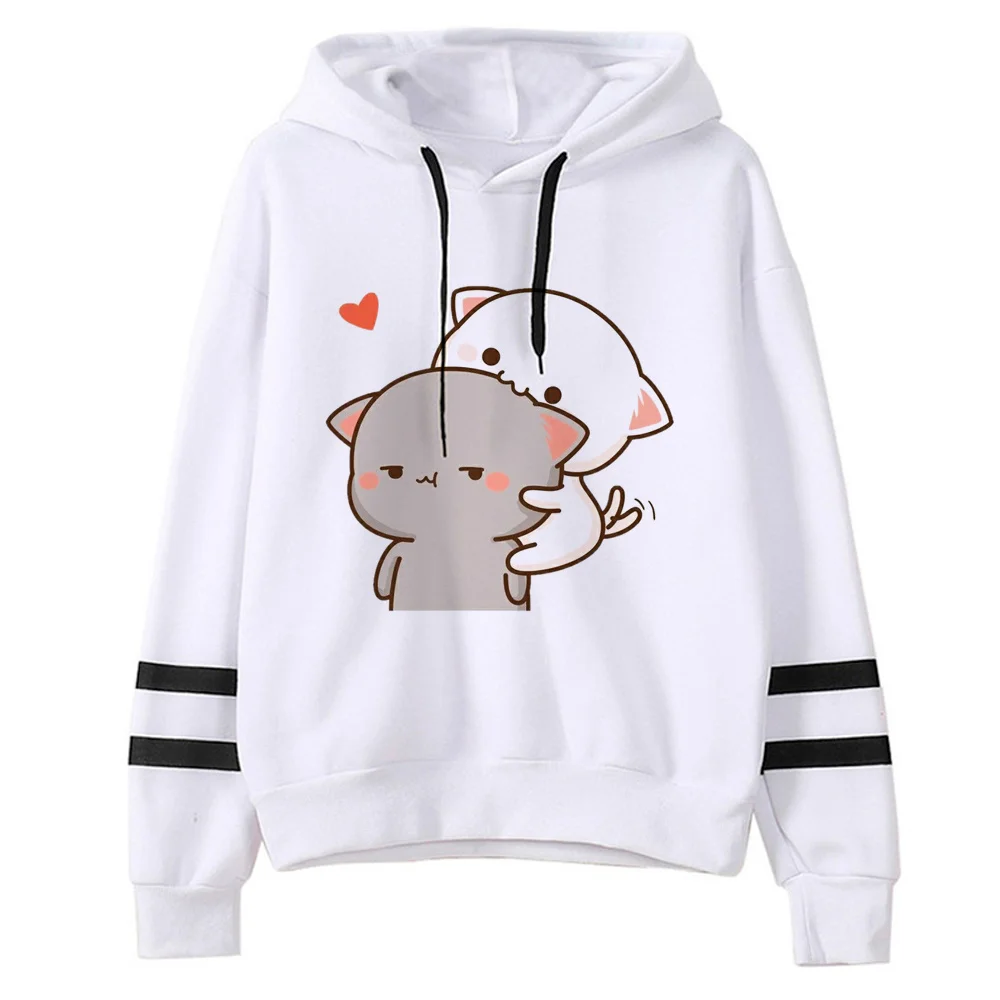 Peach Goma hoodies women Winter  streetwear y2k aesthetic Kawaii sweatshirts female streetwear pulls