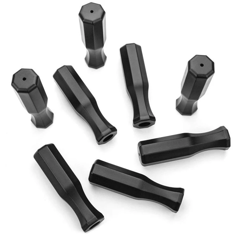 

Ompatiable for 1.4m/55.1 inch table 8 Pcs Table Soccer Foosball Handle Rod Football Machine Handle Grip Game Replacement Parts