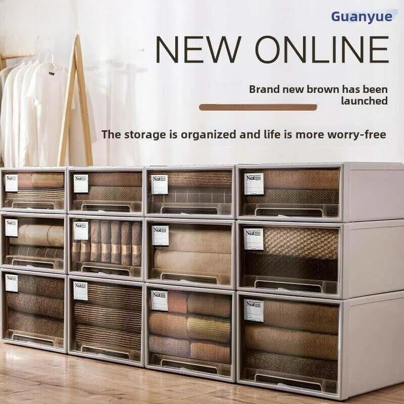 

Plastic Clothes Storage Box Drawer Organizer Wardrobe Storage Cabinet Japanese Style Kitchen Cooking Tools Set