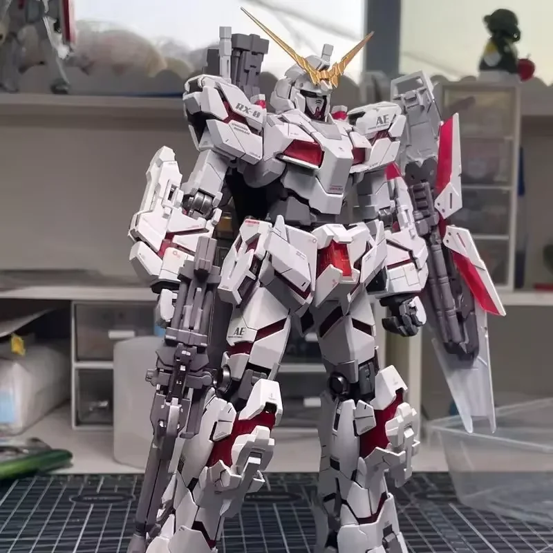 XD Unicorn HG 1/144 RX-0 وضع التدمير تجميع أطقم منمذجة عمل أرقام المتفجرة درع دمية الاطفال لعبة هدية تحصيل