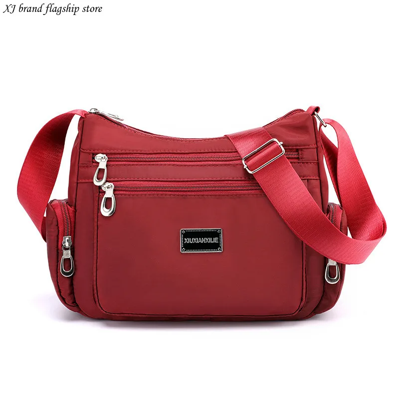 New Single Shoulder Crossbody Women, Large Capacity Nylon Canvas Bag For Middle-Aged And Elderly Mothers, Multi Compartment