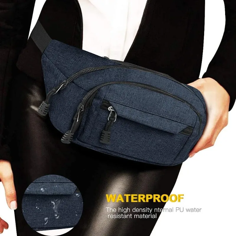 Hüfttasche, wasserdichte Taschen, Laufgürteltasche für Herren und Damen, verstellbarer Gürtel, Hüfttaschen für Outdoor-Aktivitäten, Sport, Wandern, Reisen. – Detail 3