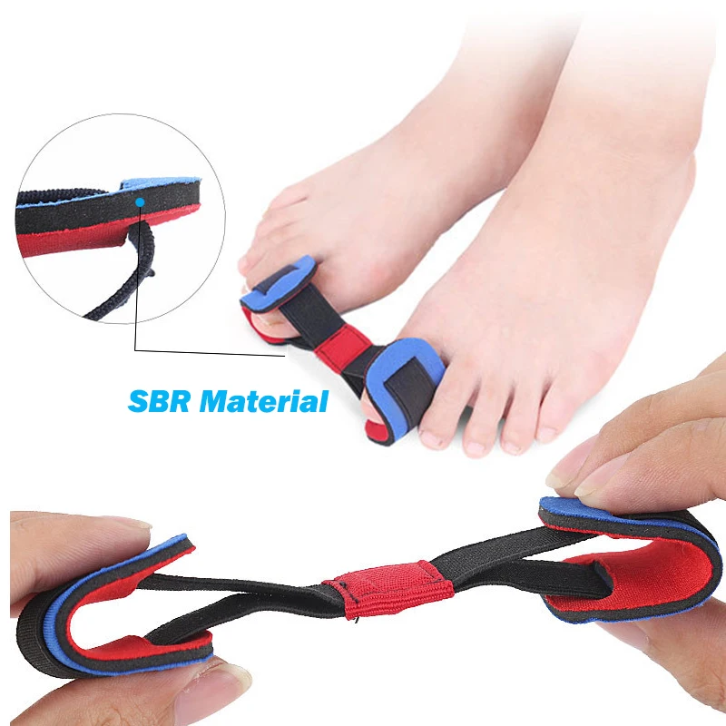 Pexmen Big Toe Strap Bunion Straightener Stretchy Belt Toe Stretcher Alignment Hallux Valgus Corrector Relieve Foot Pain