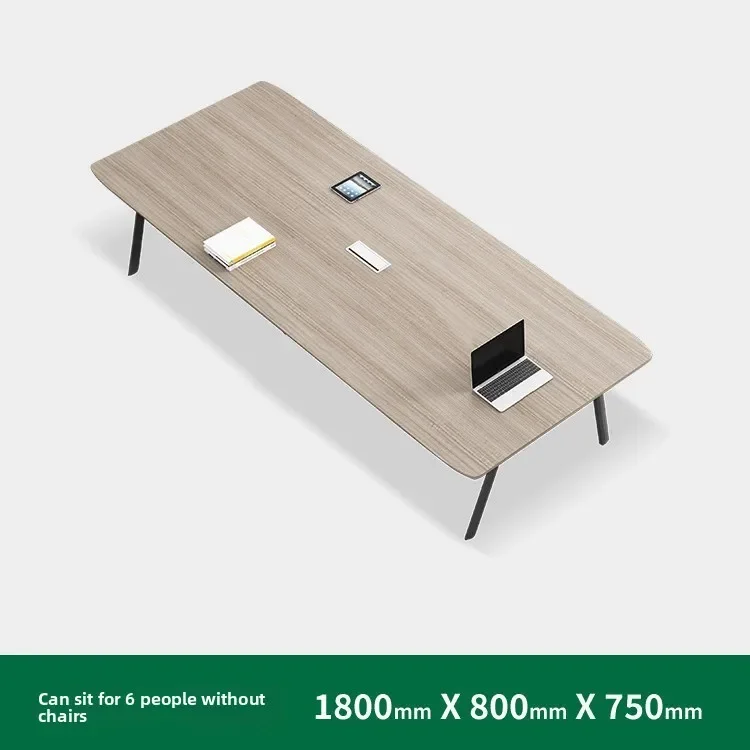 Combinazione tavolo da ufficio rettangolare e sedia tavolo da conferenza tavolo lungo semplice moderno semplice banco da lavoro piccola negoziazione ta