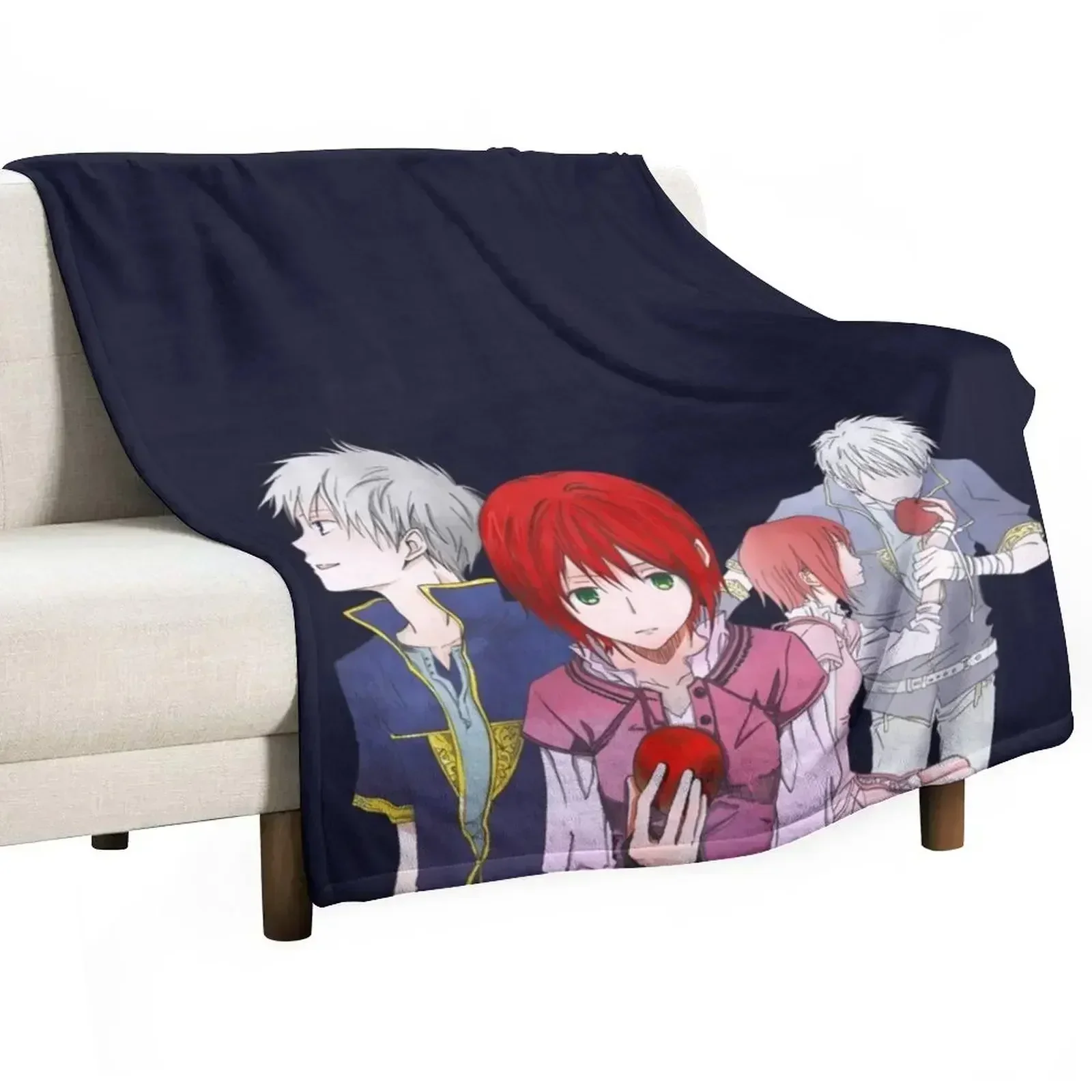 

Akagami no Shirayukihime Throw Blanket Fade Resistant Durable Throw Blanket
