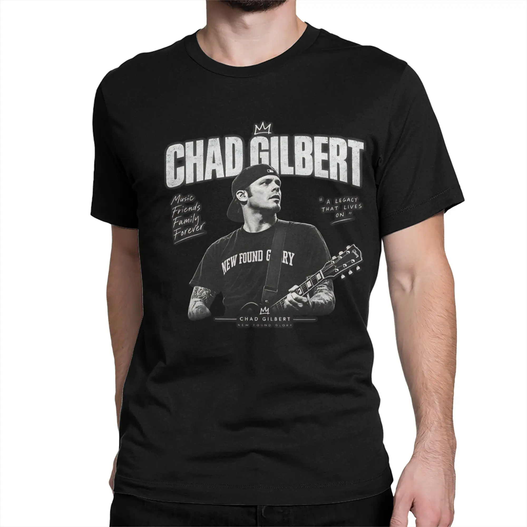 Rip Chad Gilbert Guitarist T Shirts Men Women's Cotton Cool T-Shirts Round Neck  Tees Short Sleeve Clothes Adult