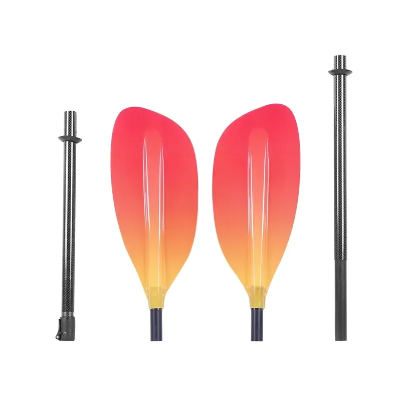 Lightweight Color OEM Design 4 Piece Carbon Fiber Kayak Paddles for White Water Inflatable Kayaks