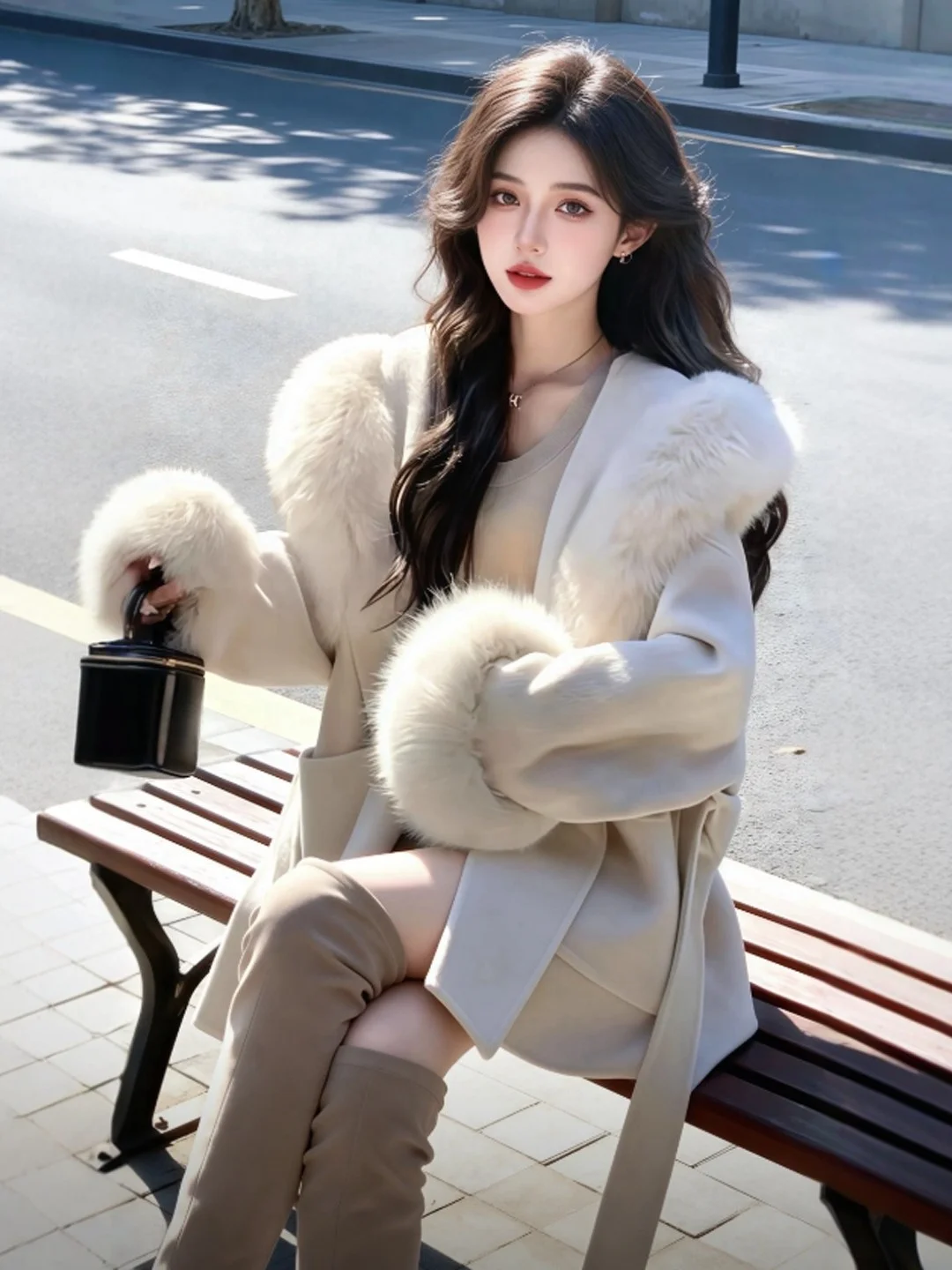 

Корейский шерстяной жилет с поясом, модная индивидуальная верхняя одежда, зима 2026, весна, элегантный приталенный крой, хлопок