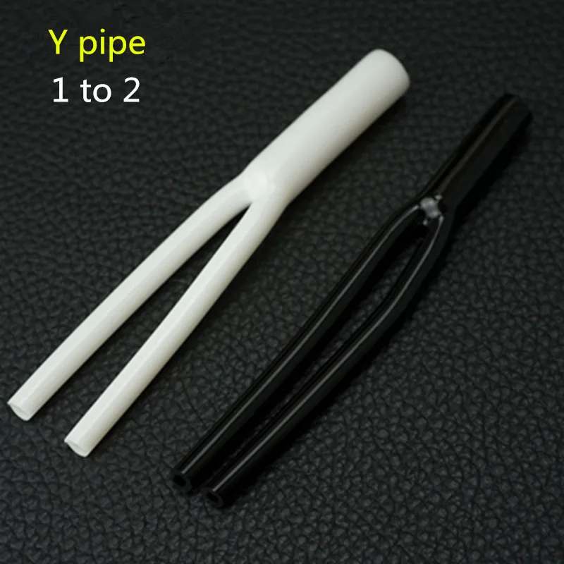 10pcs/lot Soft glue splitter Y tube one half line Y tube audio cable bifid tube pants U-shaped  sleeve environmental protection