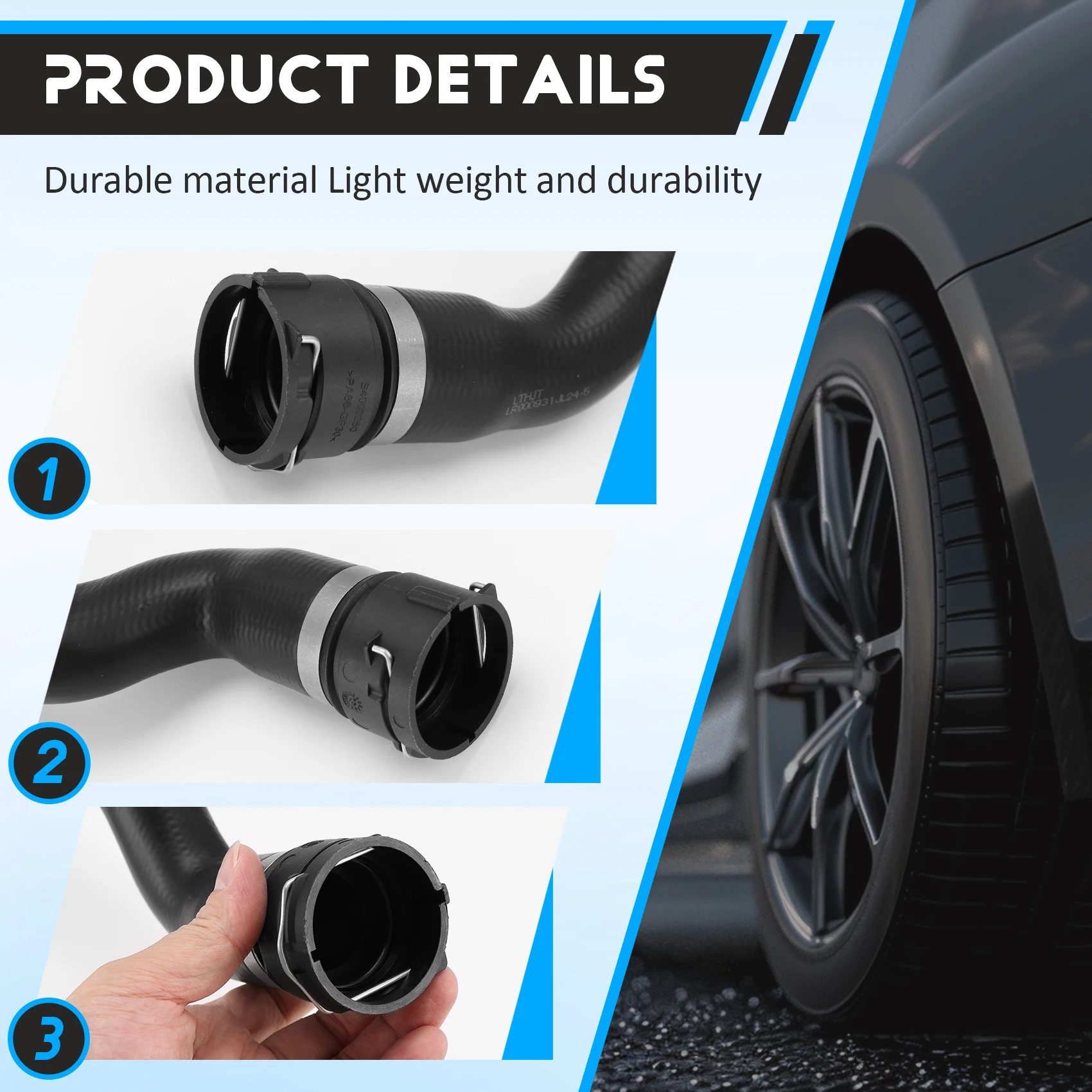 

Engine Radiator Hose Coolant Hose Heating Water Pipe LR000931 For Land Rover Freelander 2