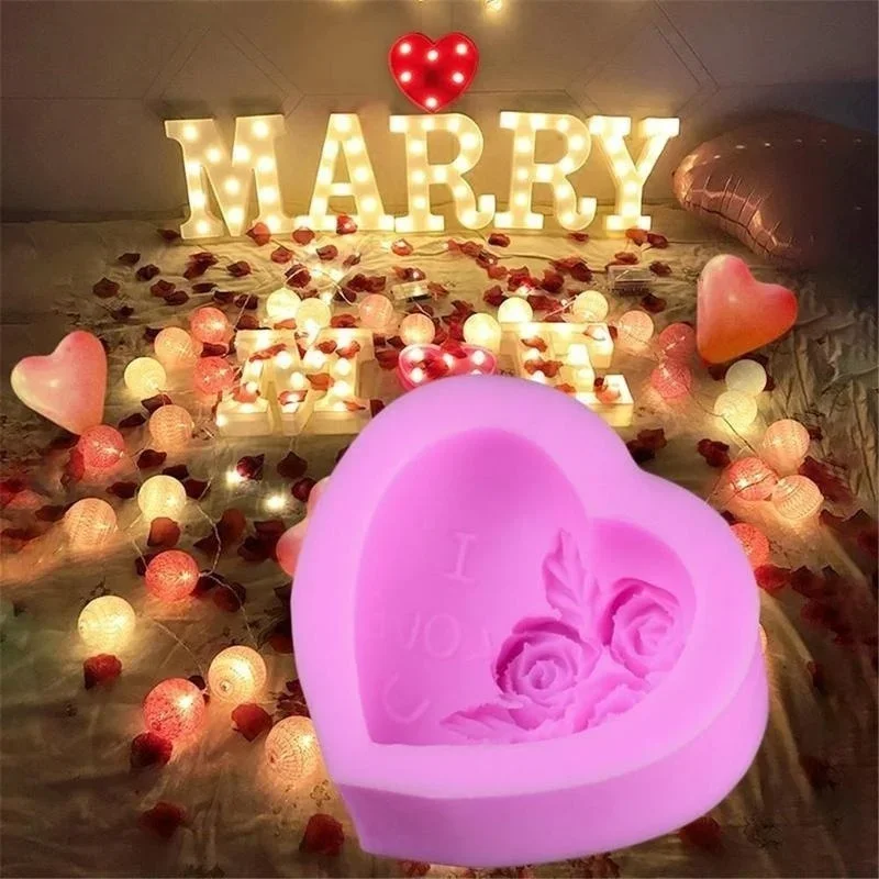 

Romantic Atmosphere Heart Shaped Soap Silicone Mold Fondant Cake Decorating Tools Silicone Soap Mold Silicone Cake Mold