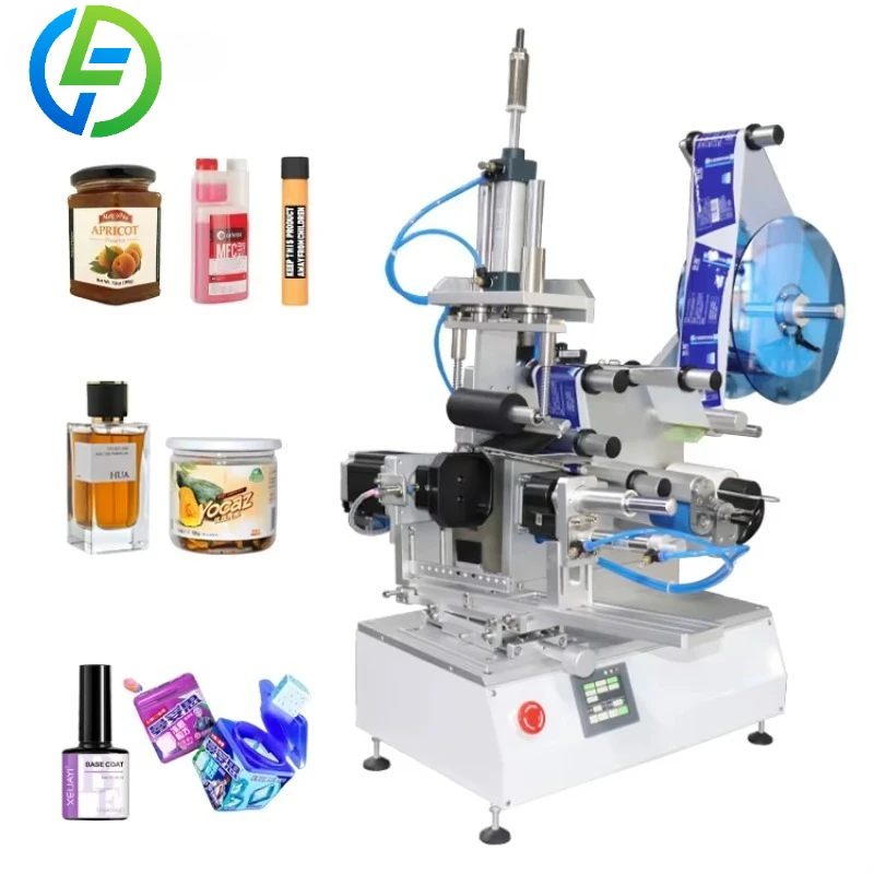 Customize Semi-Automatic Flat Bottle Label Sticker Machine for Square Bottle Labelling Machine
