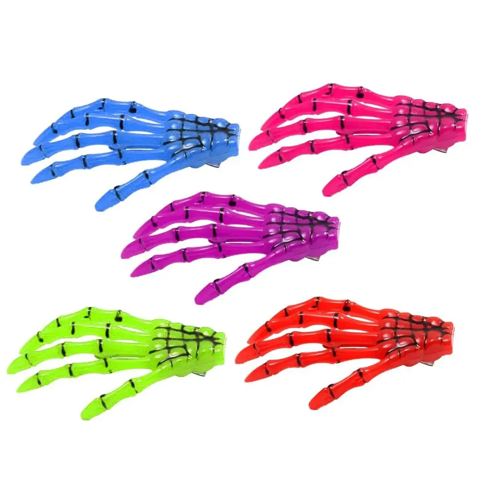 

10 Pcs Hand Bone Hair Clip Claw Pin Women Halloween Costume Accessories Premium Plastic Soft