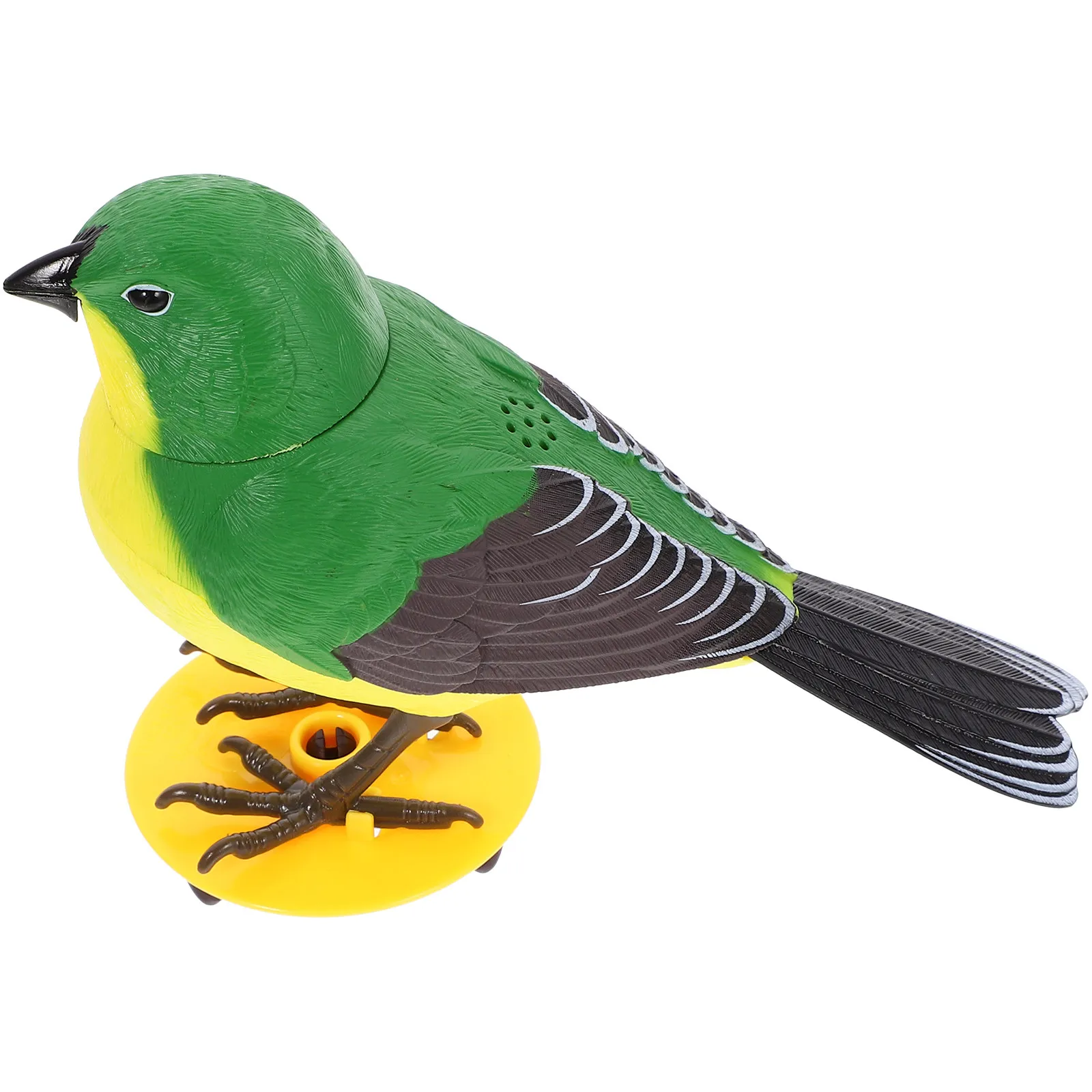 

Electric Singing Bird Sound-Activated Interactive Plaything for Home Office Decor - Cute Plastic Bird Adornment That Stimulates