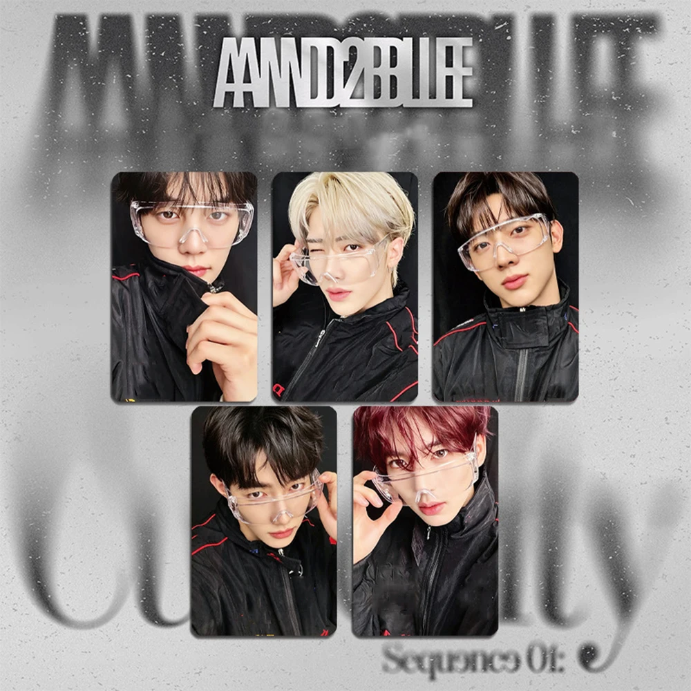 Hot Sale AND2BLE 5/10Pcs/Set Personality Selfie Photocards ZHANGHAO GYUVIN YUJIN Glossy Lomo Card RICKY SEUNGEON Fans Collection
