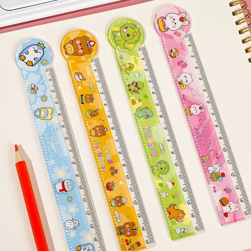 40pc-lot-kawaii-rabbit-bear-penguin-dinosauro-animal-ruler-carino-segnalibro-misurazione-strumento-di-disegno-materiale-promozionale-regalo-scolastico