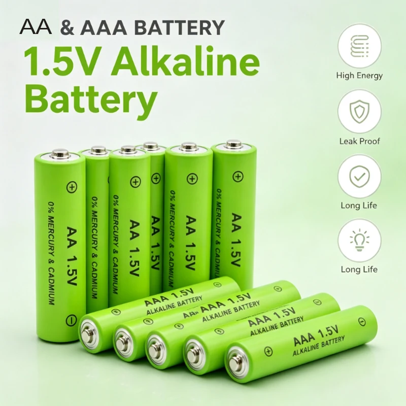 High Capacity 4800mAh AA 3800mAh AAA1.5V NiMH Rechargeable Batteries Replacement for Computer Mouse Clock & Electronic Toys