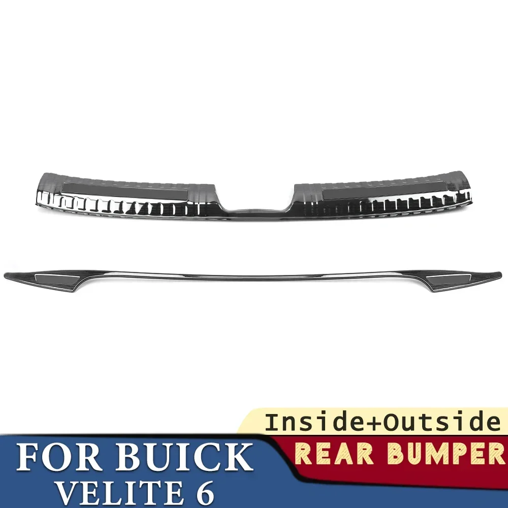 

Бампер багажника для Buick Velite 2019 2020 2021 2022 2023 2024, автомобильные аксессуары, защита заднего крыла, Накладка на порог, украшение палочки