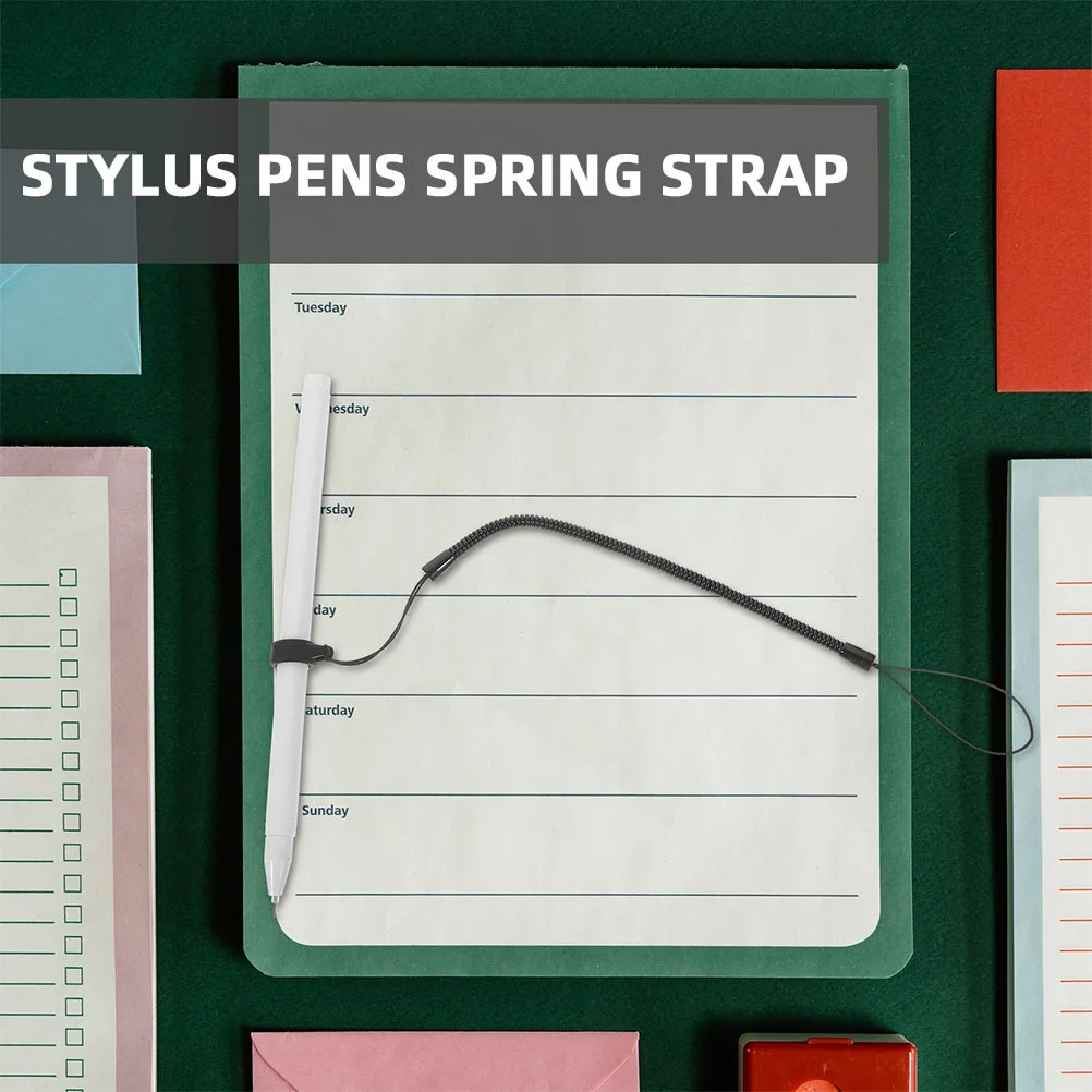 

10 шт. эластичный ремешок для стилусов, выдвижной спиральный пластиковый трос, анти-потерянная пружинная веревка, ремешок для ручки для планшета