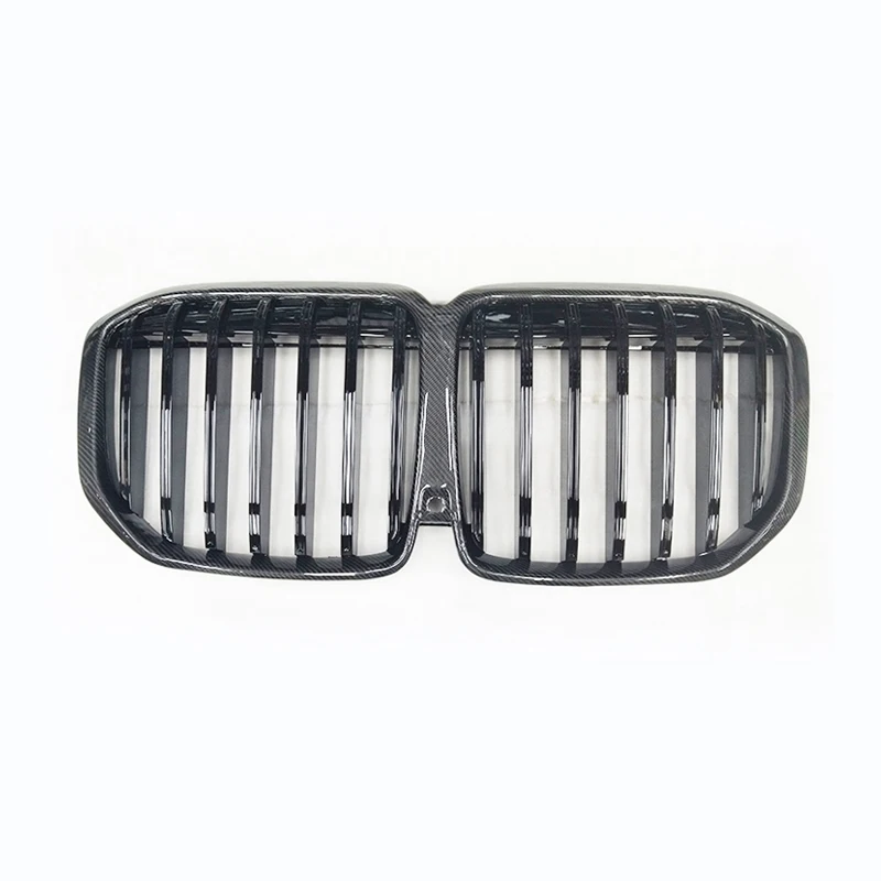 

Carbon Fiber Single Slat Front Grill for BMW X7 Front Bumper Kidney Center Mesh Grill Grille for BMW X7 G07 LCI 2023+