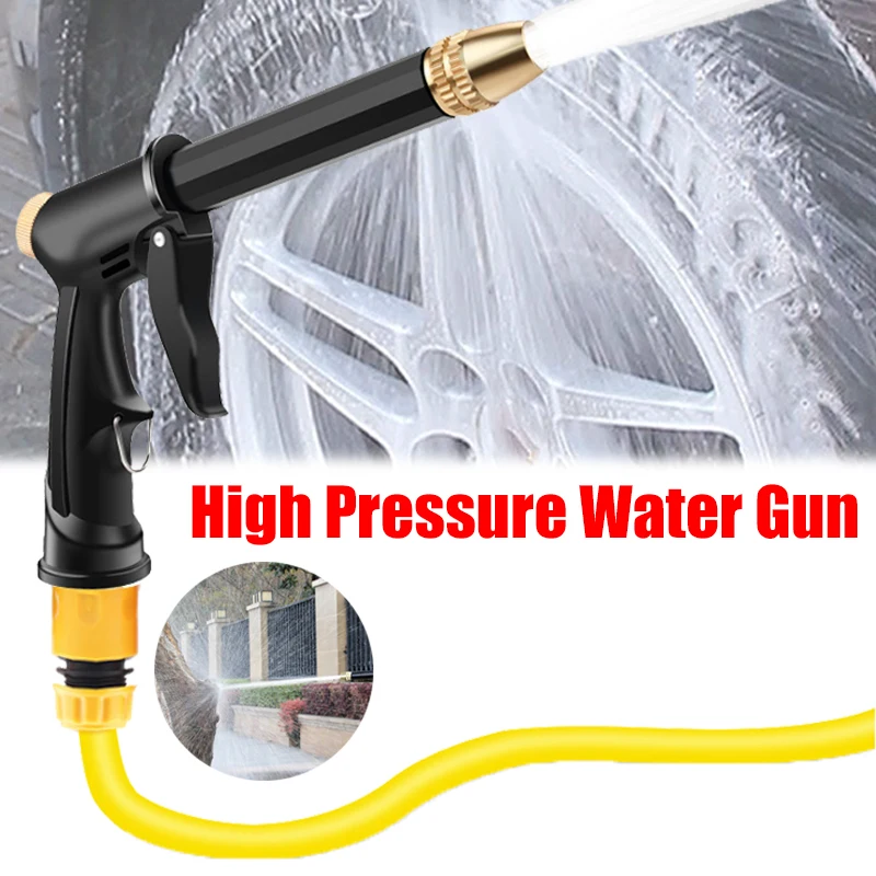 Adjustable Car High Pressure Water Gun Hose Nozzle Sprinkler Universal Car Wash Machine Garden Watering Auto Washing Accessories