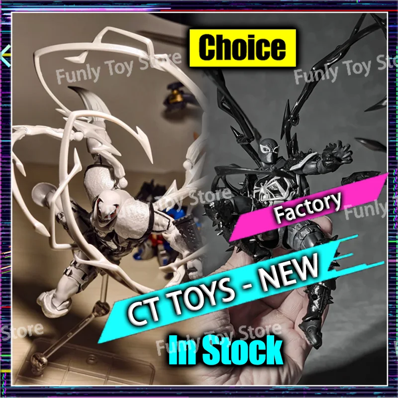 

In Stock Ct Toys Agent Venom Amazing Yamaguchi Spiderman Agent Anti Venom Spider Man Anime Action Figure Customized Gifts Toys