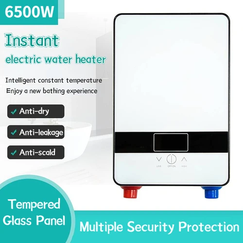 Mini chauffe-eau électrique instantané mural, 220V, écran LCD, thermostat, chauffage à induction, Smart Touch, douche