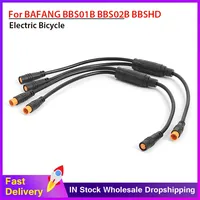 E-bike Signal Sensor Waterproof Y Splitter 1T2 Cable 3 Pin Connector for BAFANG BBS01B BBS02B BBSHD Electric Scoote Bicycle Cord