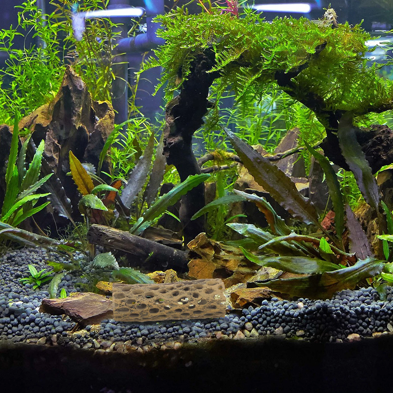 

Resin Ornaments Simulated Tree Trunk Fish Shrimp Hiding Cave Aquarium Decor Landscape Branch Sinking Wood Decoration Tank