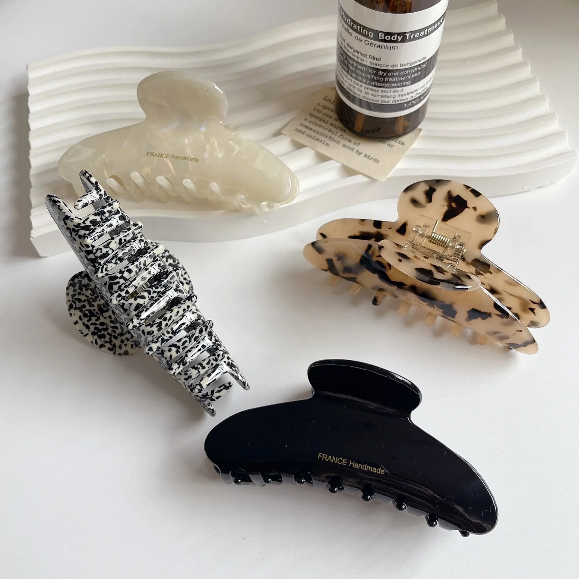 

Новые женские заколки для волос, французская уксусная кислота, Маленькая Золотая этикетка, модные элегантные большие заколки, заколки для волос, аксессуары для волос