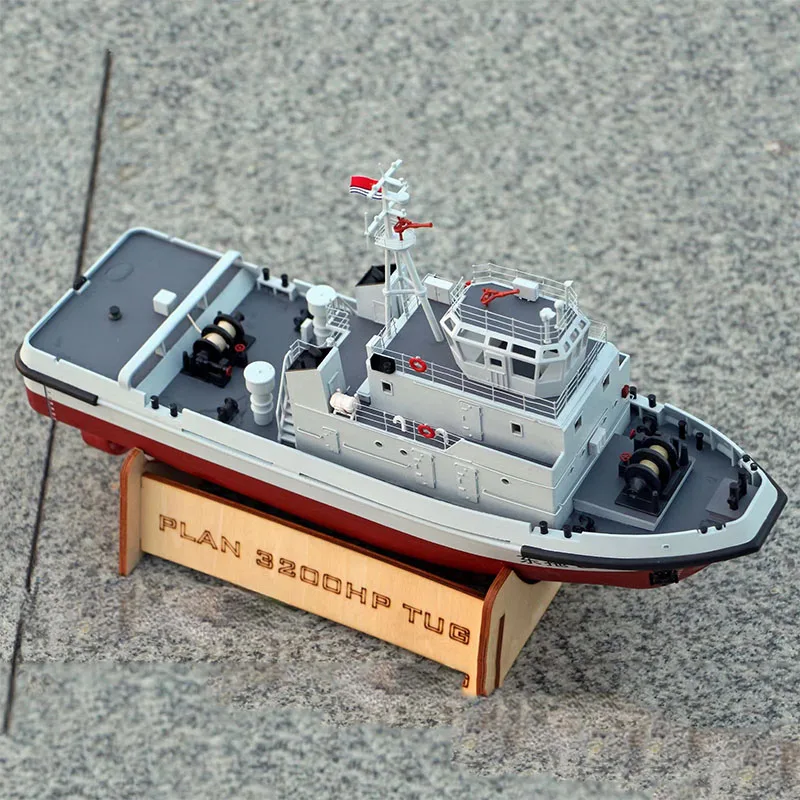 Port Tugboat Kit 1/100 Navy 3200hp Tugboat Model Assembly Boat Model Kit Science and Education Toy Gift Model