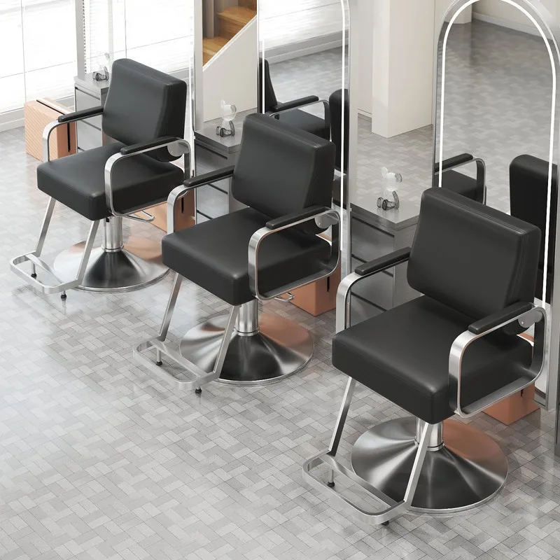 Hair Salon Chair Exclusive Hair Cutting Adjustable Rotatable High-end Hot Dyeing Chair Stool Aesthetic Cosmetic Master 미용실의자