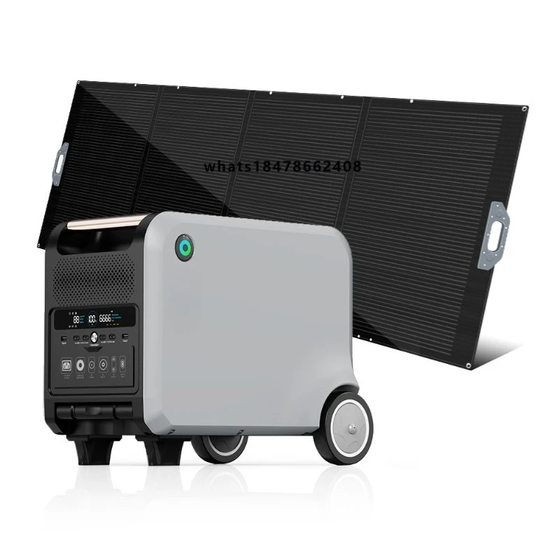 2400W solar generator, modular design, capacity can be expanded from 2kWh to 12kWh, suitable for home and outdoor use