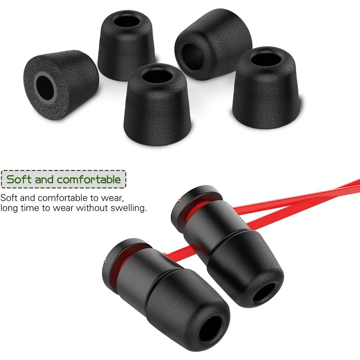 1/3/6 أزواج من رغوة الذاكرة استبدال ياربود نصائح ل KZ ZS10 Pro X ZSN/TV سماعة/IEM سماعات 4.5 مللي متر داخل الأذن سدادة الأذن