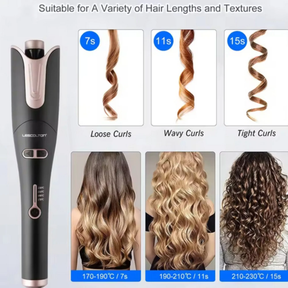 

New Automatic Curling Iron Innovative Large Curl Professional Hair Curler Automatic Curling Hair Styling Tool for All Ages
