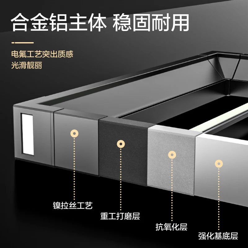 Pants rack Telescopic wardrobe Household built-in slide rail pull-out cabinet Inner top side anti-skid pull basket Multifunction